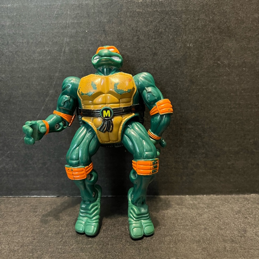 1996 TMNT Coil Force Michelangelo 5” posable action figure toyTeenage Mutant